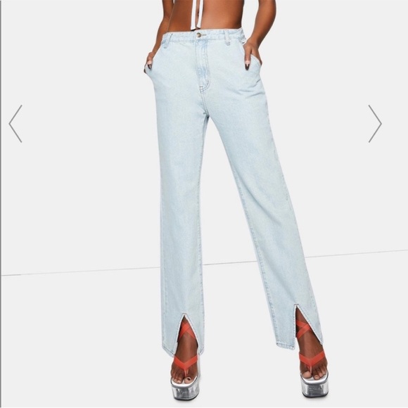 NWT Light Gray Lioness Denim Jeans - Picture 1 of 7